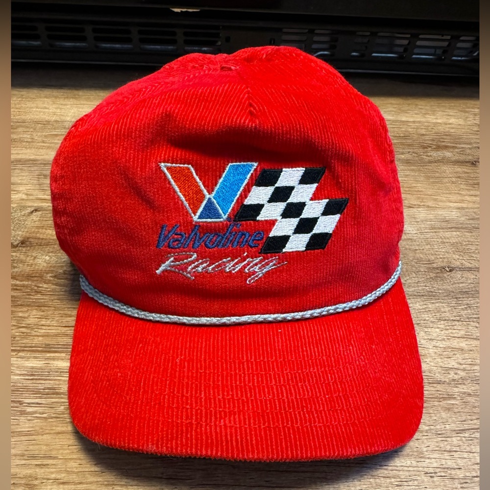 Vintage Corduroy Valvoline Racing Hat